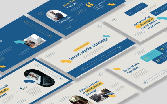 Elevate Your Social Media Strategy with This Google Slides Temp