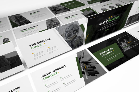 Elite Forces Powerpoint Template: A Minimalist Design for High-Impact Presentations